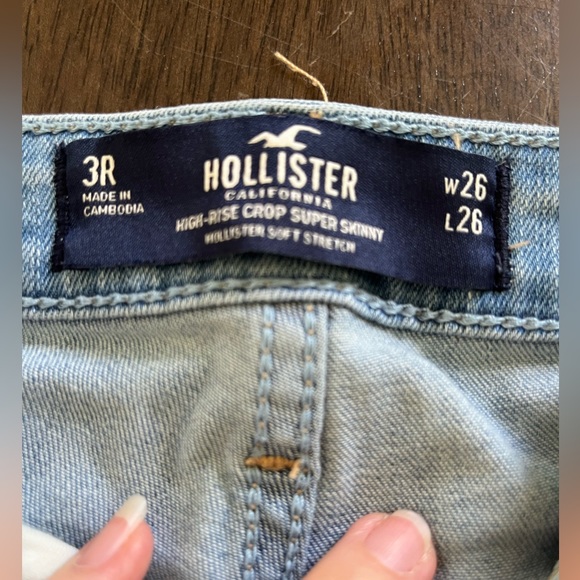 Hollister Denim - Light blue, Hollister ripped skinny jeans. Size 3.